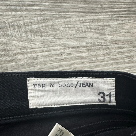 Rag & Bone black jeans with side zipper, Sz 31 - Picture 5 of 8